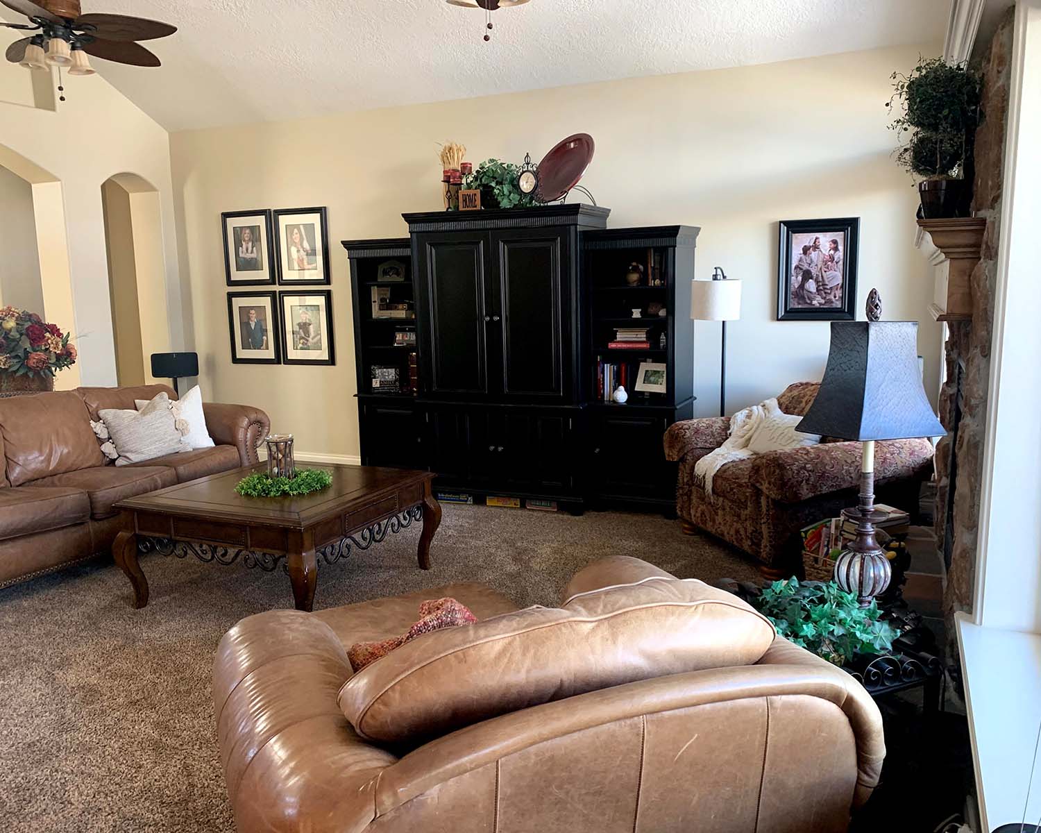 Utah Home Staging Family Room Before Image